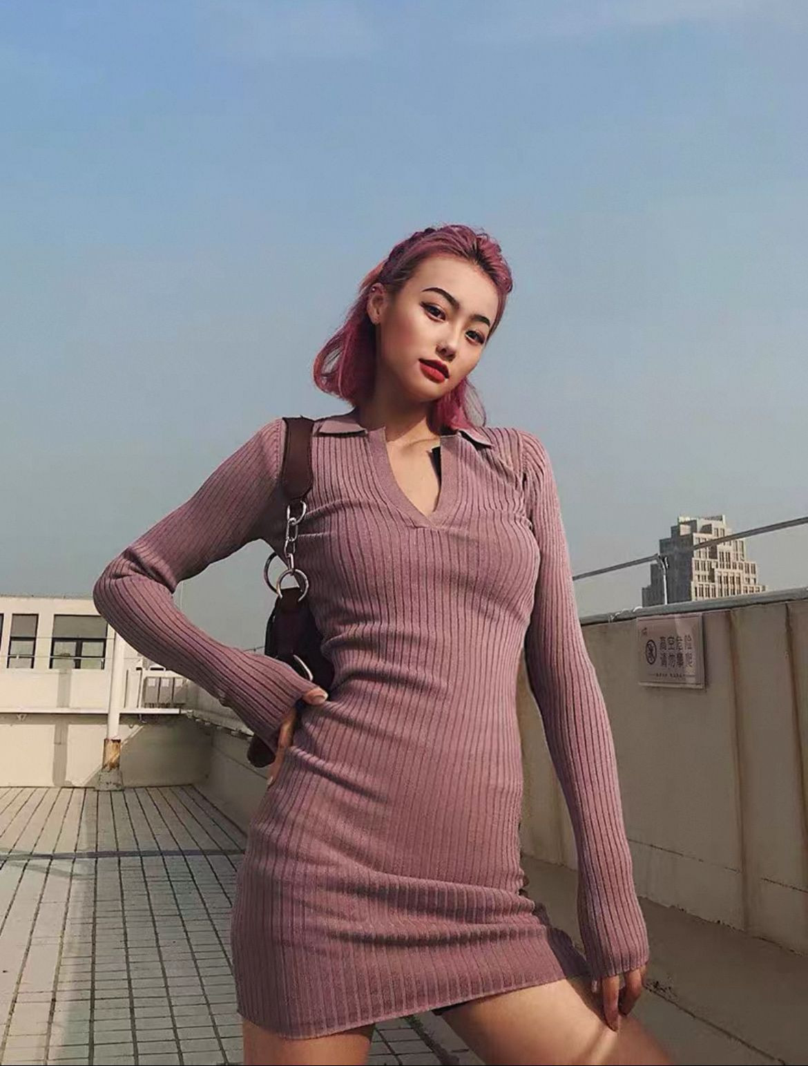Pleated womens sweaters, slim fit dresses, customizable