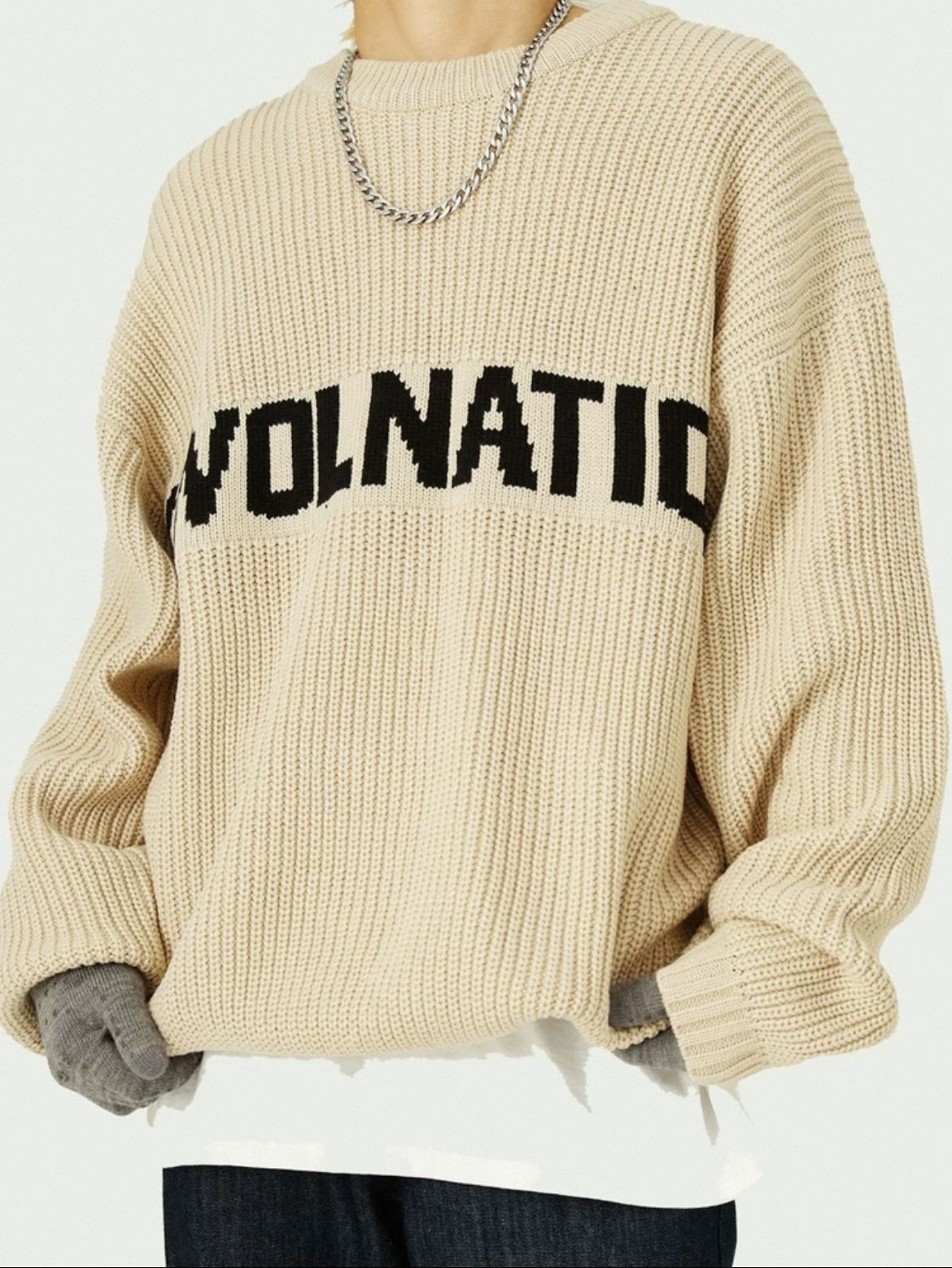 Mens American sweaters, alphabet sweaters, fashionable, casual, available in a variety of sizes, styles, colors, and c