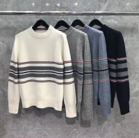 Cotton sweater mens cold-resistant and warm pullover 2025 spring and autumn winter new round neck base layer trend cot