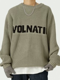 Mens American sweaters, alphabet sweaters, fashionable, casual, available in a variety of sizes, styles, colors, and c