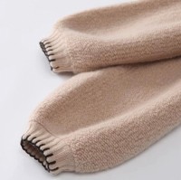 25 new long-sleeved base sweater with round neck cashmere sweater for women in autumn thickened 100 pure cashmere loose