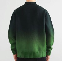 Gradient mens sweater, casual round neck, a variety of sizes, multiple styles, and a variety of colors are available,