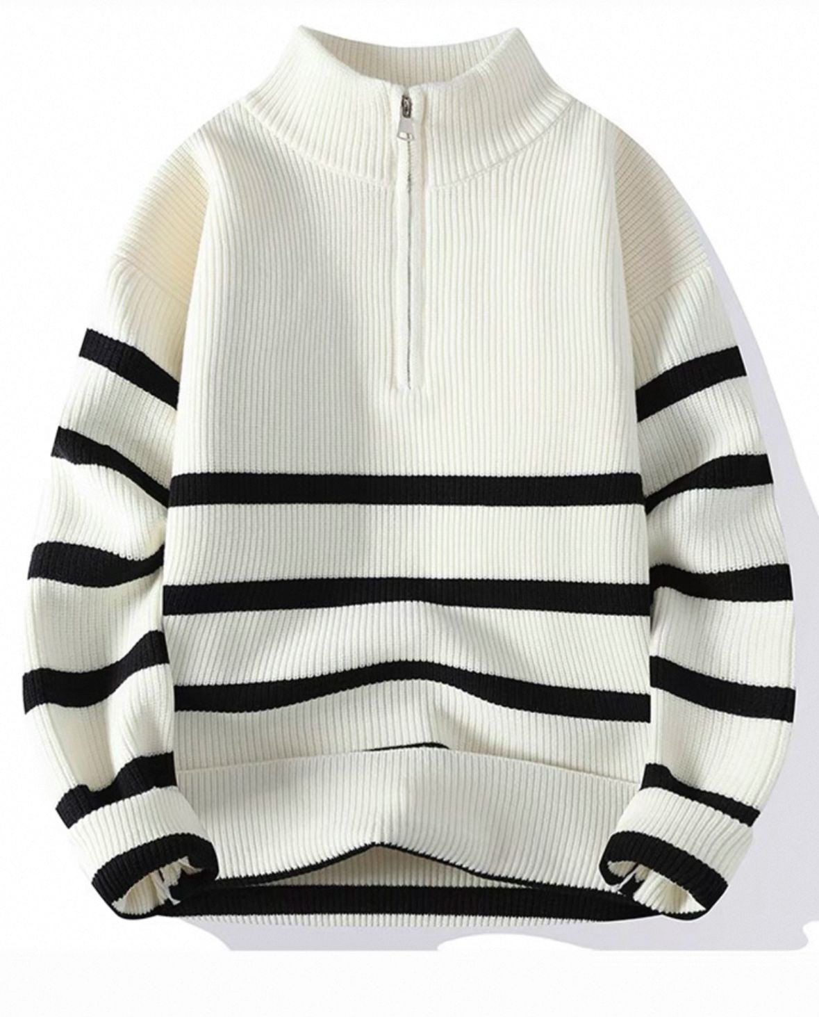 Striped mens sweater, fashionable casual round neck, a variety of sizes, multiple styles, and a variety of colors are