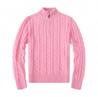 Mens twist solid color zipper sweater, fashionable, casual, available in a variety of sizes, styles, colors, and custo