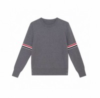 Mens striped sweatshirts, slim-fit knits, stylish sweaters, customizable