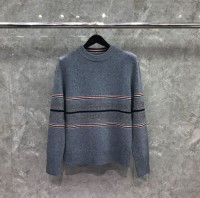 Cotton sweater mens cold-resistant and warm pullover 2025 spring and autumn winter new round neck base layer trend cot