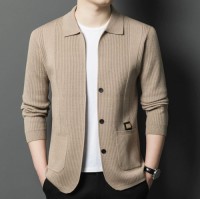 Mens striped button-down shirts, slim-fit knits, stylish sweaters, customizable