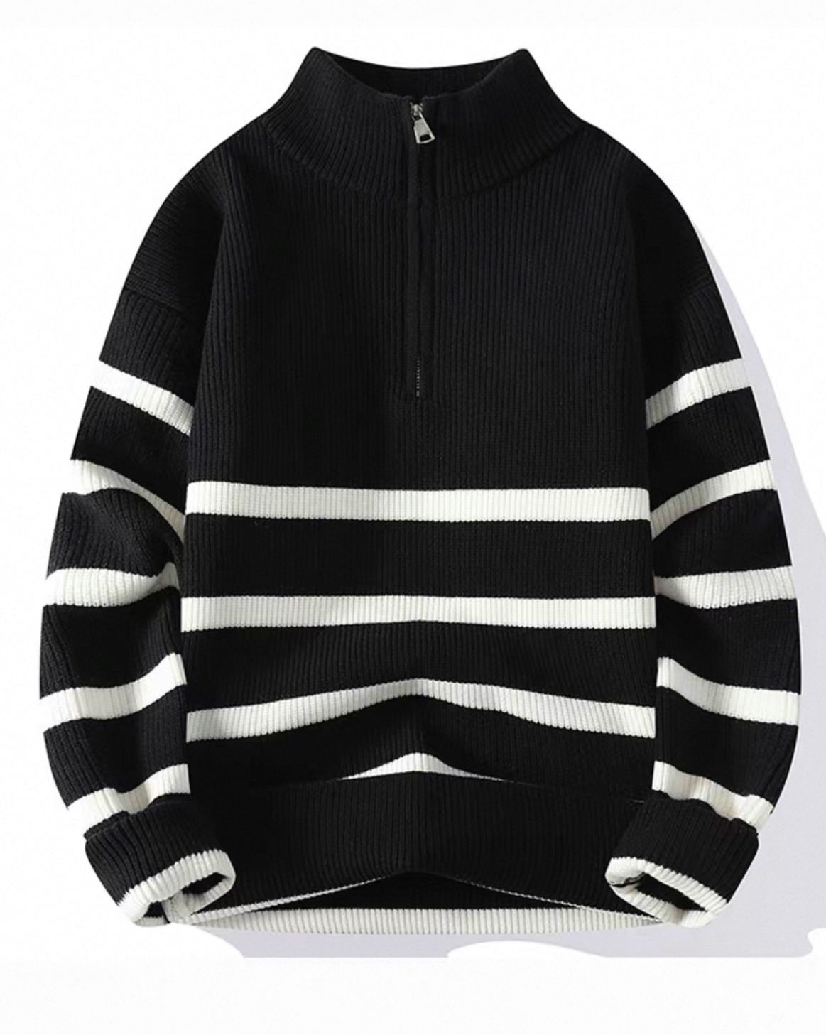 Striped mens sweater, fashionable casual round neck, a variety of sizes, multiple styles, and a variety of colors are