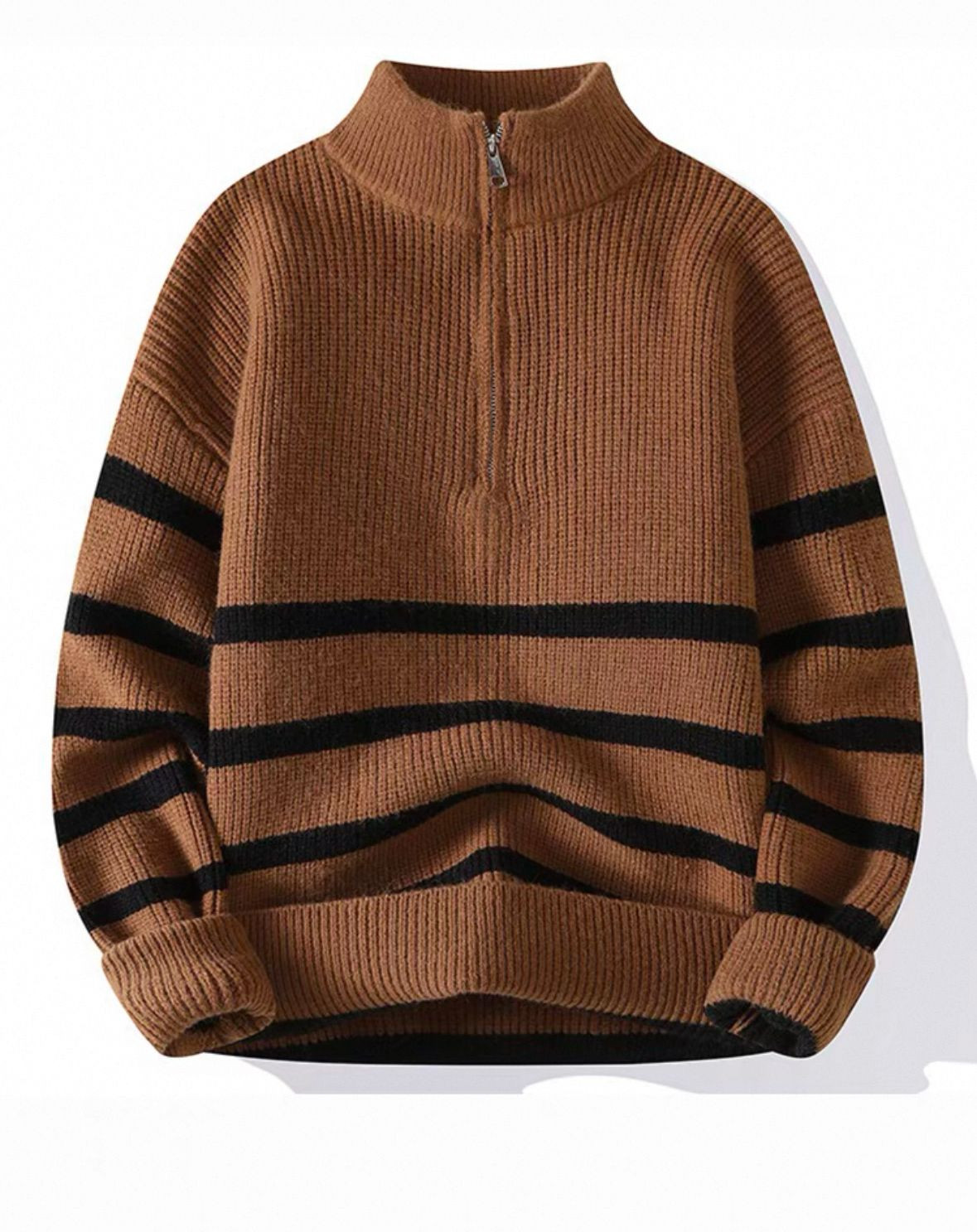 Striped mens sweater, fashionable casual round neck, a variety of sizes, multiple styles, and a variety of colors are