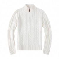 Mens twist solid color zipper sweater, fashionable, casual, available in a variety of sizes, styles, colors, and custo