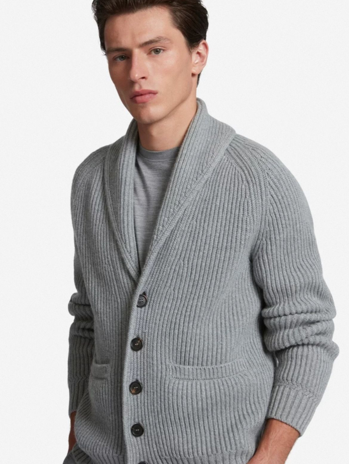 Luxury sports shawl-collar cardigan jacket